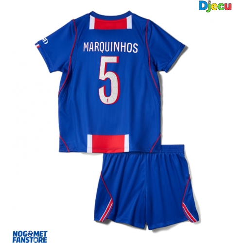 Paris Saint-Germain Marquinhos #5 Domaci Dres za djecu 2026-27 Kratak Rukav (+ Kratke hlače)